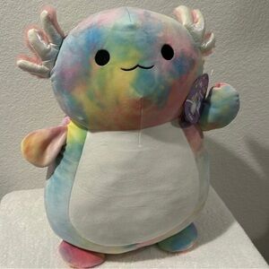 Squishmallows Hug Mees Tinley the Tie Dye Axolotl 18”Plush